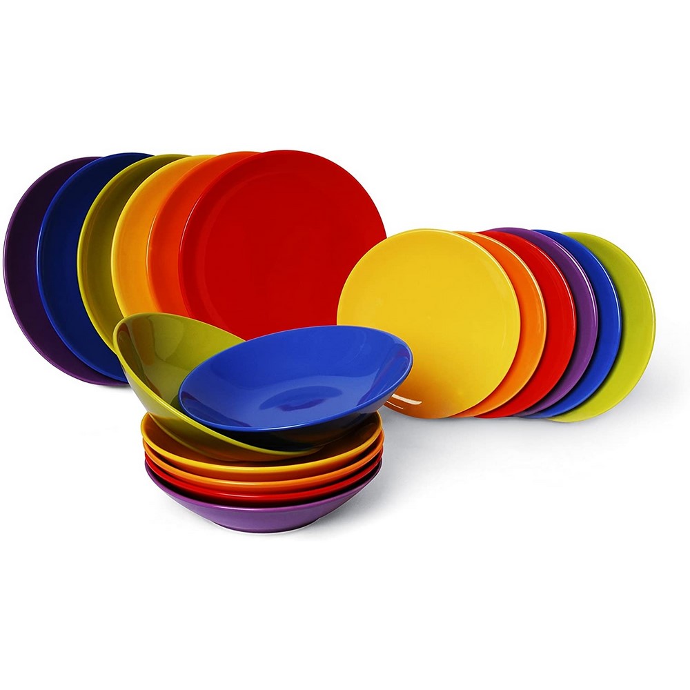 Excelsa set 18 piatti New Trendy multicolor servizio tavola porcellana